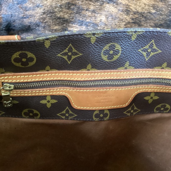 Vintage Louis Vuitton Revamped Shopping SacTote Handbag Turquoise Braided Straps - Picture 7 of 16